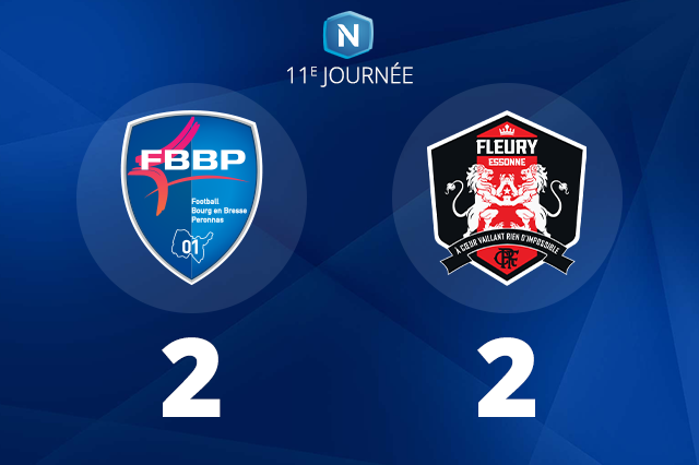 Football – Au terme d&rsquo;un match fou, le FBBP01 concède le nul contre Fleury