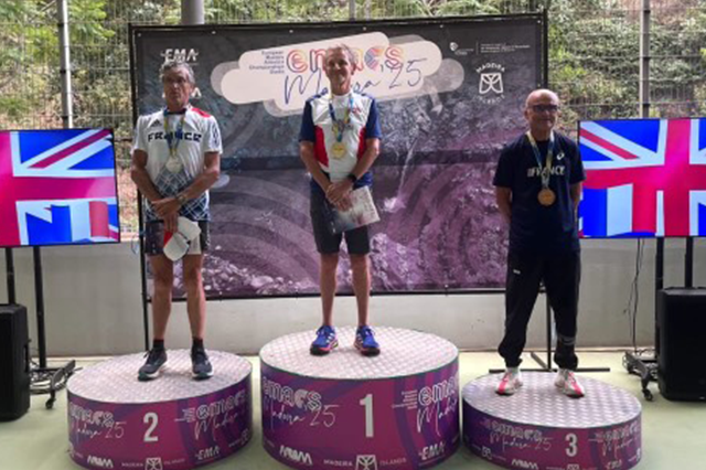 Dominique Delbe (à gauche) s'offre deux podiums au Championnat d’Europe Master (Photo fournie par le club)