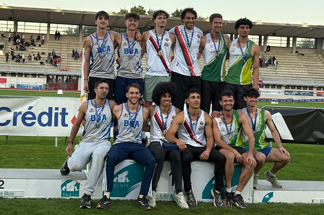La première médaille pour le BCA en Coupe de France, après qualifications d’affilée à la longueur homme (Photo fournie par le club)