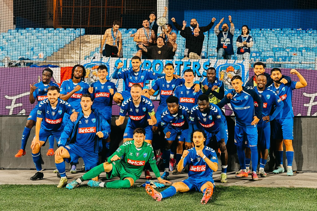 Football – Le FBBP01 s&rsquo;impose à Montpellier et file vers le 8ᵉ tour de la Coupe de France