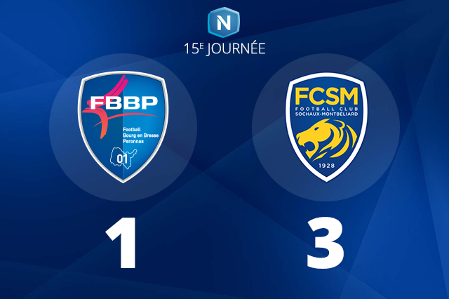 Football – Une nouvelle défaite contre Sochaux pour le FBBP01 qui s&rsquo;enfonce au classement