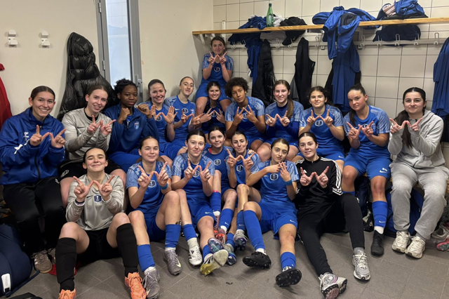 Les jeunes joueuses du FBBP01 se sont imposé ce week-end à Saint-Priest (Photo : FBBP 01 Féminin / Facebook)