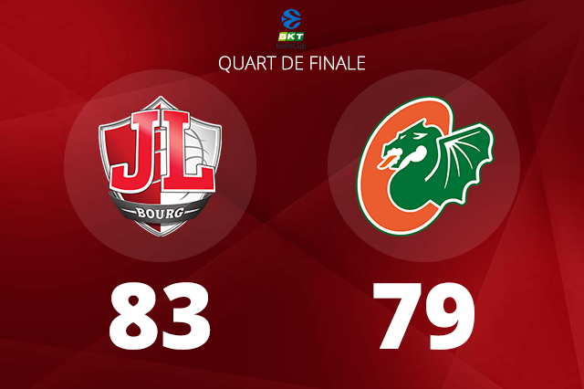 Basketball – Vainqueur du Cedevita Olimpija, la JL Bourg s&rsquo;offre la deuxième demi-finale d&rsquo;EuroCup de son histoire