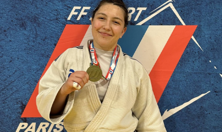 Silène Ferriol, de l'AS Lagnieu, prend l'or au championnat de France universitaire (Photo : As judo Lagnieu / Facebook)