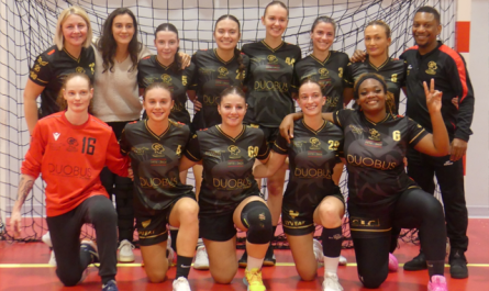 Le Handball Oyonnax a cinq matchs pour se sauver en PNF (Photo : Coralie Lamy-Pithos / club)