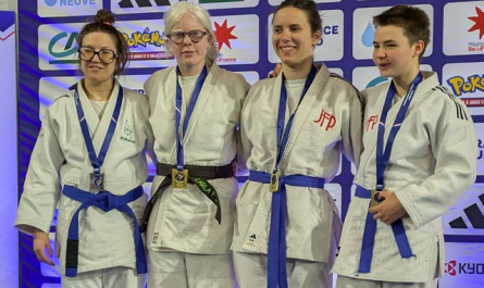 Carla Fitaly-Judeaux (Judo Club du Haut Bugey) remporte un troisième titre de championne de France para judo (Photo : Judo Club du Haut-Bugey / Facebook)