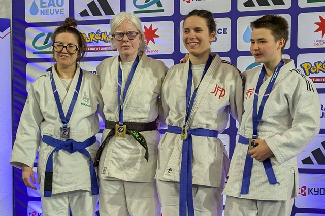 Carla Fitaly-Judeaux (Judo Club du Haut Bugey) remporte un troisième titre de championne de France para judo (Photo : Judo Club du Haut-Bugey / Facebook)