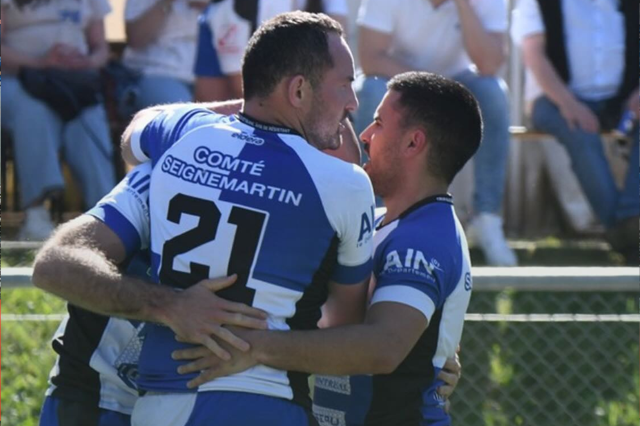 L'US Nantua s'impose à domicile et se qualifie pour les 16e de finale de Fédérale 2 (Photo : US Nantua Haut Bugey Rugby / Facebook)