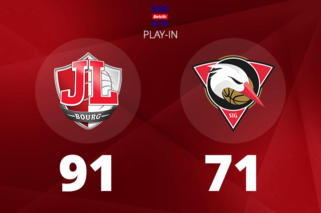Basketball – La JL Bourg domine Strasbourg et retrouve les play-offs de Betclic Elite